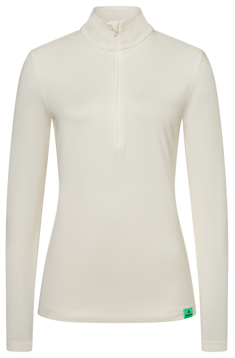 Bogner FIRE + ICE Women's Margo2 Technical T-Neck with quick-drying power-stretch fabric, brushed interior and short B-zip.