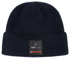 Bogner FIRE + ICE Tarek Hat with ribbed virgin wool-blend knit, wide turned-up cuff and signature logo patch.