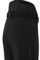 A pair of black Bogner Men's Thore Ski Pants that feature 20K waterproofing and breathability, made from luxurious 4-way stretch fabric in a flattering, fashionable silhouette.