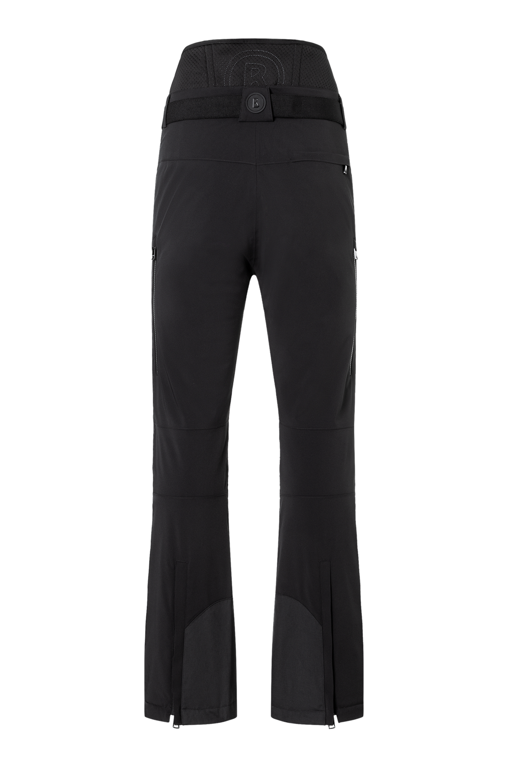 A pair of black Bogner Men's Thore Ski Pants that feature 20K waterproofing and breathability, made from luxurious 4-way stretch fabric in a flattering, fashionable silhouette.