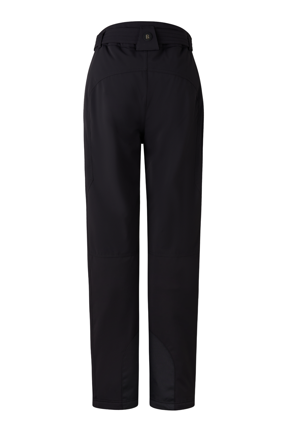 A pair of black Bogner Men's Thore Ski Pants that feature 20K waterproofing and breathability, made from luxurious 4-way stretch fabric in a flattering, fashionable silhouette.