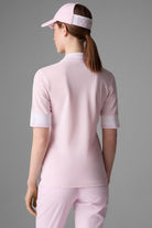 Bogner Women's Elonie golf polo with breathable stretch performance fabric and tailored fit for golf and resort wear