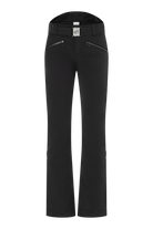 A pair of black Bogner Women's Fraenzi ski pants which features 20K waterproofing and breathability, premium 4-way stretch fabric, and a flattering, fashionable silhouette.