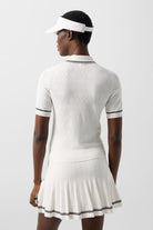 Bogner Women's Mandy knitted golf polo with premium breathable knit fabric and tailored fit for golf and resort wear