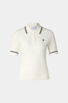 Bogner Women's Mandy knitted golf polo with premium breathable knit fabric and tailored fit for golf and resort wear