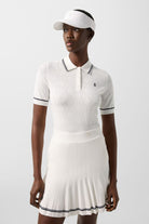 Bogner Women's Mandy knitted golf polo with premium breathable knit fabric and tailored fit for golf and resort wear