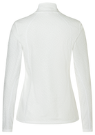 Bogner Women's Medita Fleece T-Neck with soft technical fleece, stand-up collar, signature B-zip and shaping seams.