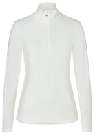 Bogner Women's Medita Fleece T-Neck with soft technical fleece, stand-up collar, signature B-zip and shaping seams.