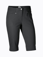 A pair of black Daily Sports Women's Lyric City Shorts on a white background