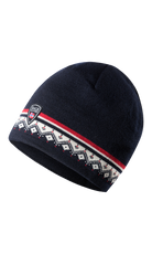 A navy Dale of Norway Moritz Hat that is made in Norway from luxurious Norweigan wool.
