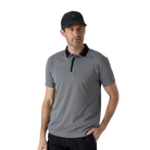 Descente Golf men's short sleeve polo with breathable stretch performance fabric for golf and everyday wear