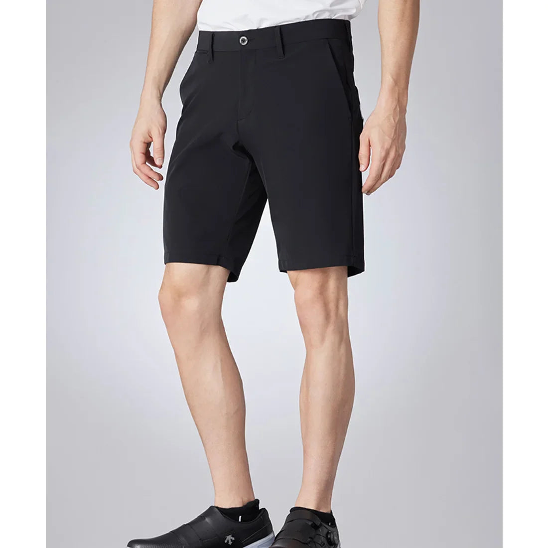 Descente Golf Xander Tour men's PrimaLoft stretch golf shorts for performance and comfort