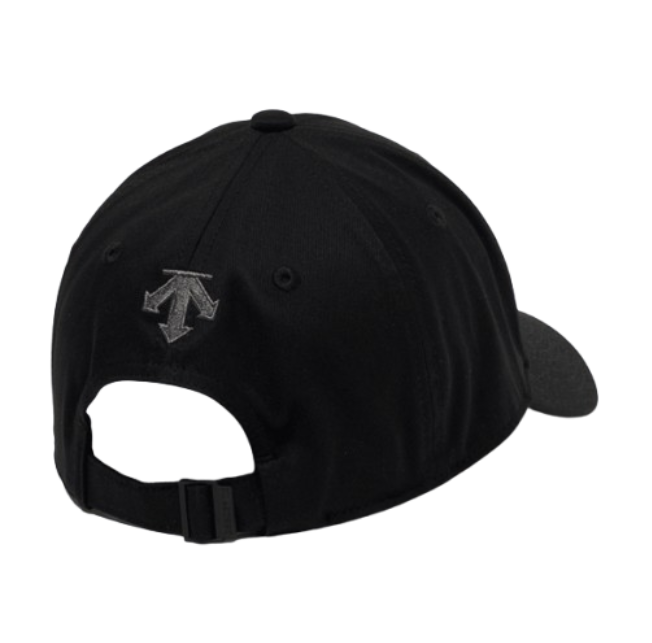Descente PE Twill Logo Ball Cap with embroidered logo and adjustable fit for golf and everyday wear