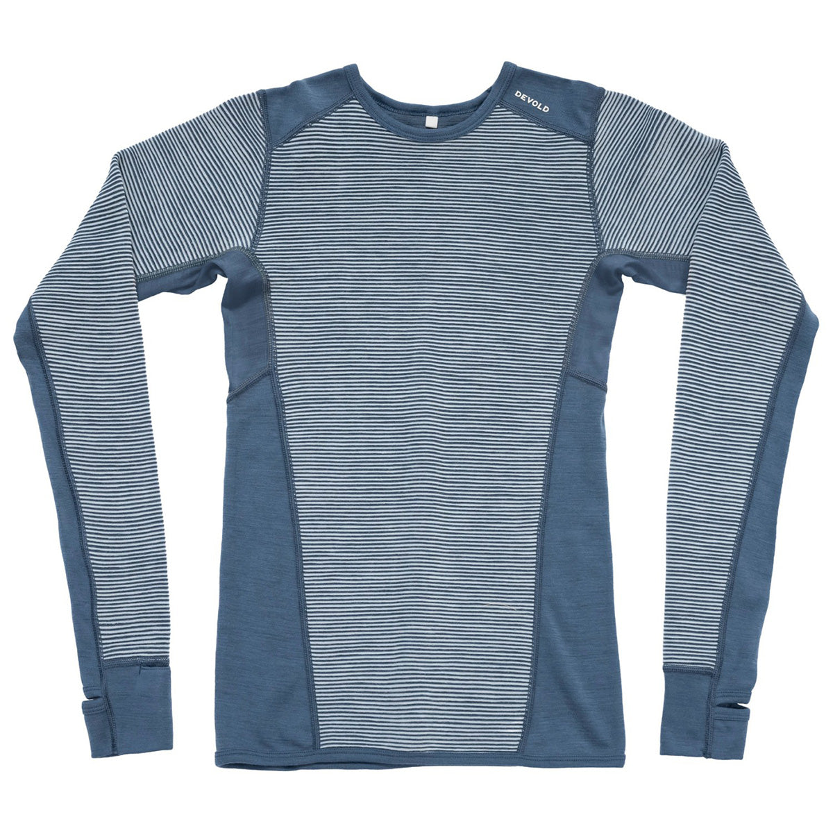 Devold Women's Reverso Merino Shirt in Dawn, reversible merino baselayer with breathable flat-knit and insulating 3D-knit sides.