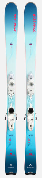 Dynastar M-Cross W 78 Women's Skis with XPress 10 GripWalk bindings, featuring a 78 mm waist for agile carving and versatile resort performance.