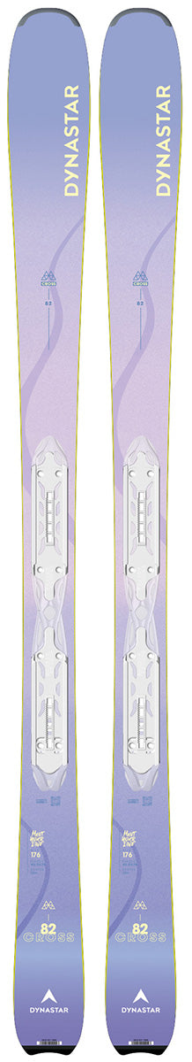 Dynastar M-Cross W 82 Women's Skis with XPress 11 GW bindings, featuring an 82 mm waist for versatile all-mountain performance and confident carving.