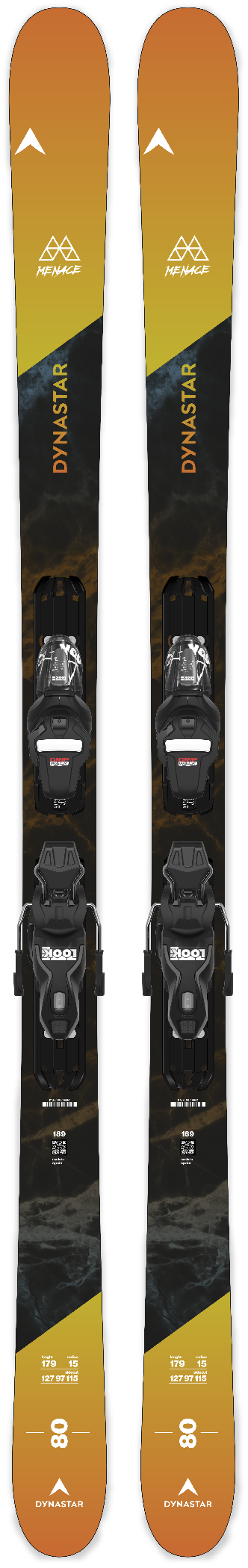 Dynastar M-Menace 80 skis with Xpress 10 bindings 2026