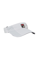 FILA Women's Adjustable Visor featuring a curved brim, adjustable back closure, lightweight construction, and athletic styling.