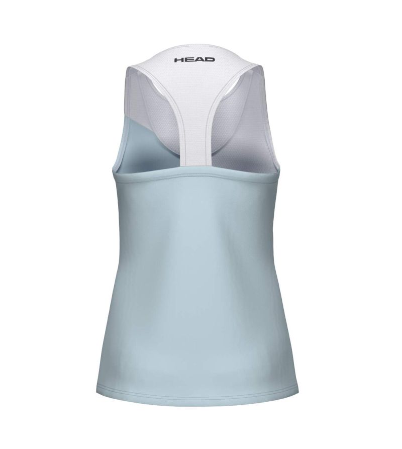HEAD Girls' Spirit Tank Top featuring lightweight performance fabric, breathable comfort, moisture management, and a sleeveless athletic design.