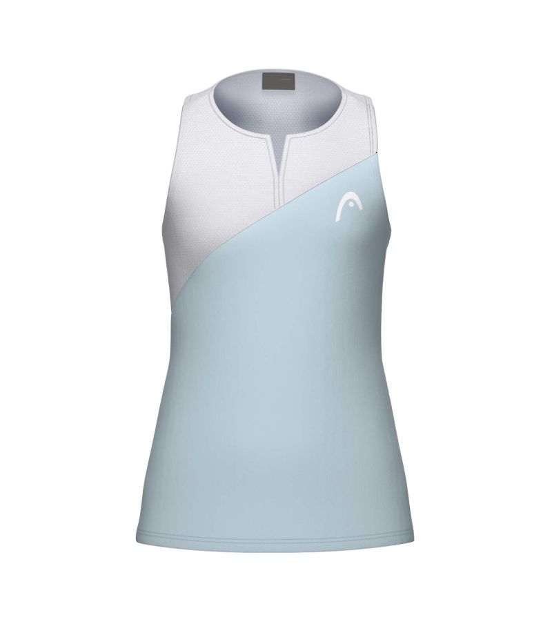 HEAD Girls' Spirit Tank Top featuring lightweight performance fabric, breathable comfort, moisture management, and a sleeveless athletic design.