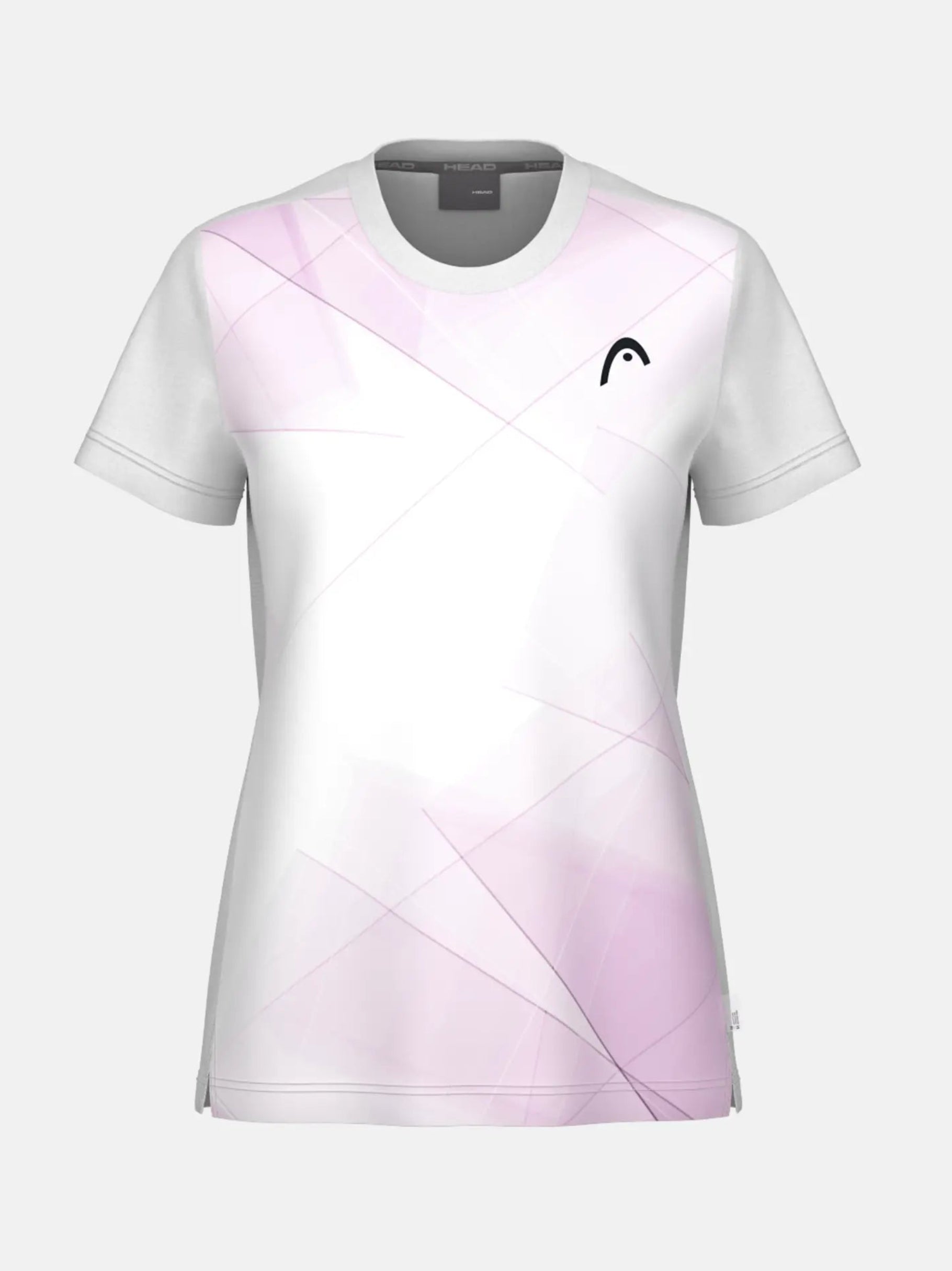 HEAD Girls' Tie Break T-Shirt featuring lightweight fabric, tennis-inspired graphics, a crew neck design, and comfortable everyday wear.