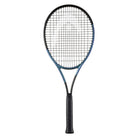 A HEAD Gravity MP high-performance tennis racket in black and blue
