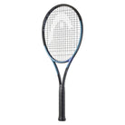A HEAD Gravity MP high-performance tennis racket in black and blue