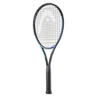 A HEAD Gravity MP L high-performance tennis racket in blue and black