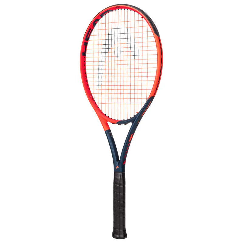 A HEAD IG Radical XCEED strung tennis racket in orange and navy