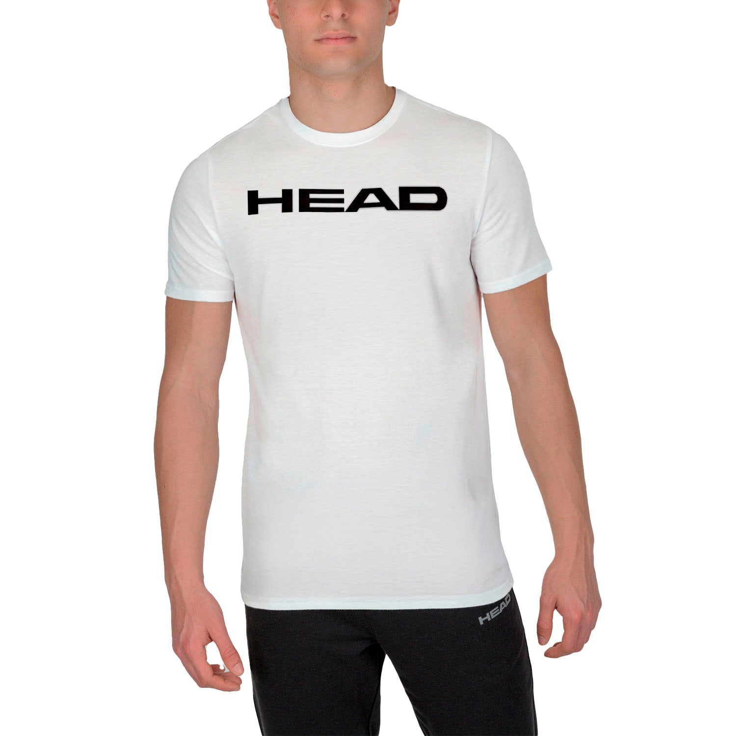 HEAD Men's Club Original T-Shirt featuring lightweight performance fabric, moisture management, a crew neck design, and athletic styling.