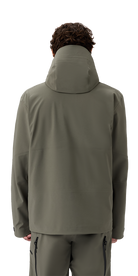 Head Men’s Kore II Jacket showing 3-layer IAM 2020 waterproof breathable membrane fabric, fully taped seams, YKK AquaGuard® water-resistant zippers, fixed helmet-compatible hood, pit zip ventilation, and adjustable cuffs.