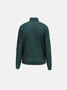 A dark green HEAD Men's Marty Midlayer Sweater that is stretchable, breathable, and lightweight, and is designed to be worn under a ski jacket.