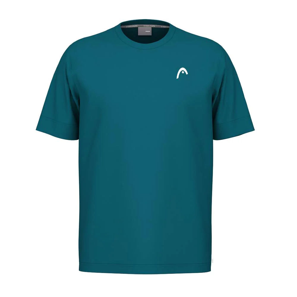 HEAD Men's Slice II T-Shirt featuring lightweight fabric, tennis-inspired Slice II graphics, a crew neck design, and comfortable everyday wear.