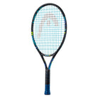 A HEAD NOVAK 23 TENNIS RACKET with a colorful design, featuring a black frame with blue and green accents, and the name 'NOVAK' displayed prominently on the frame.