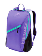 HEAD Tour Backpack 25L featuring dedicated racquet storage, multiple compartments, padded shoulder straps, and durable construction.