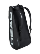 HEAD Tour Racquet Bag Medium featuring multiple racquet compartments, accessory storage, durable construction, and comfortable carrying straps.