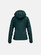 A dark green HEAD Women's Ashley Ski Jacket that is waterproof, insulated, breathable, and stretchable.