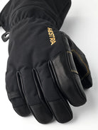 Hestra Army Leather GORE-TEX ski gloves with waterproof membrane, goat leather, G-Loft insulation and high snow-lock cuffs.