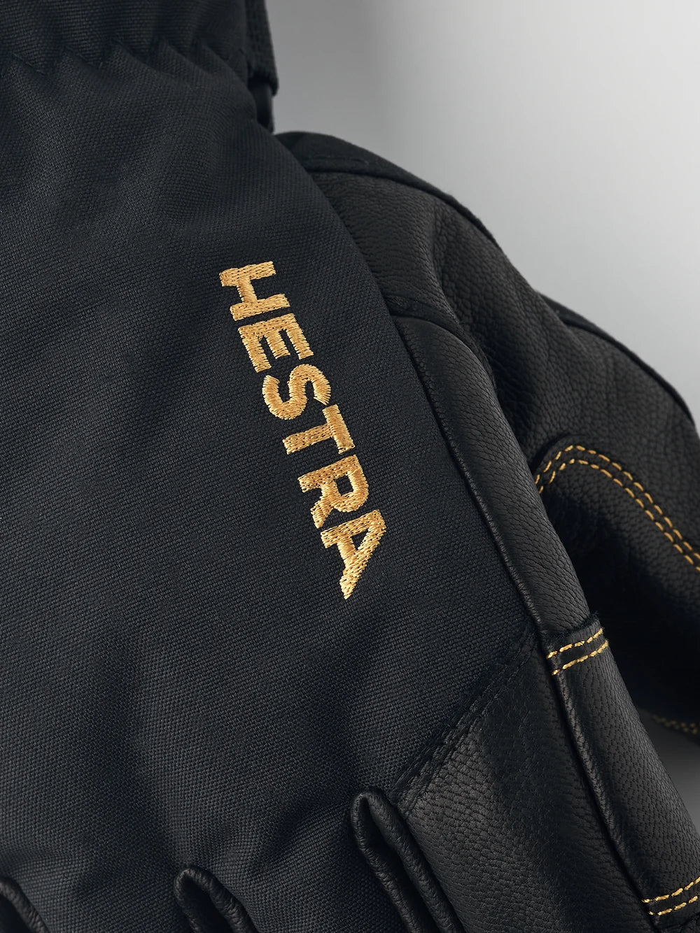 Hestra Army Leather GORE-TEX ski gloves with waterproof membrane, goat leather, G-Loft insulation and high snow-lock cuffs.
