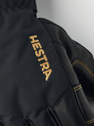 Hestra Army Leather GORE-TEX ski gloves with waterproof membrane, goat leather, G-Loft insulation and high snow-lock cuffs.