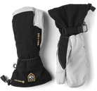A pair of Hestra Army Leather GORE-TEX 3-Finger Gloves that feature a waterproof membrane and are made from premium leather.