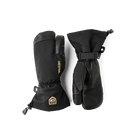 A pair of Hestra Army Leather GORE-TEX 3-Finger Gloves that feature a waterproof membrane and are made from premium leather.