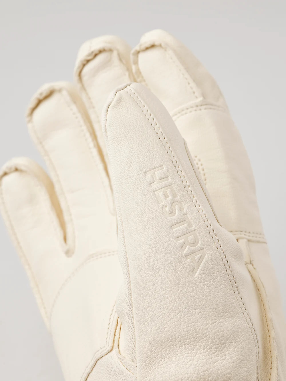 Hestra Fall Line 5 Finger leather ski gloves with G-Loft insulation, removable lining and short neoprene cuffs.