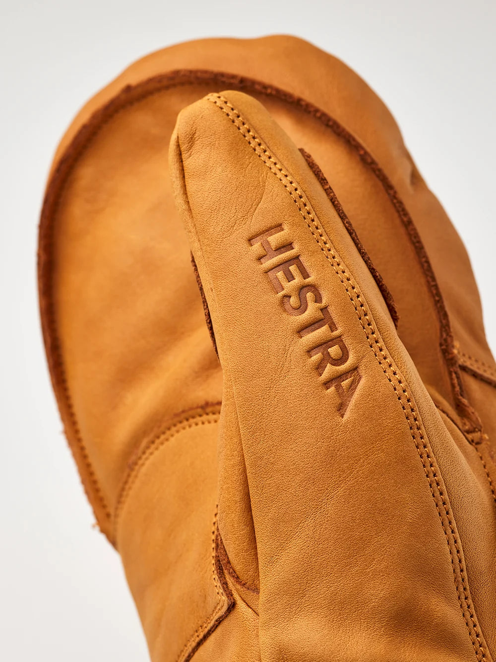 Hestra Fall Line Mitt in Cork cowhide leather with G-Loft insulation, removable lining and short neoprene cuff.