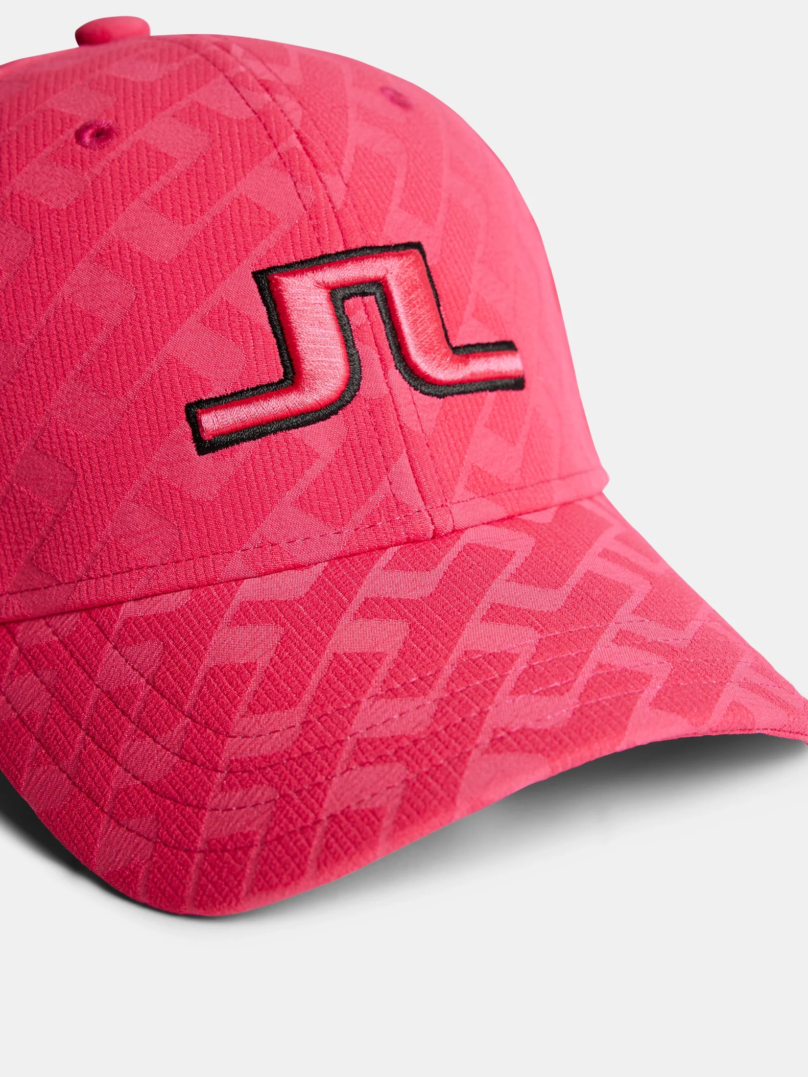 J.Lindeberg Anga Jacquard golf cap with lightweight breathable construction and adjustable fit for golf and outdoor activities