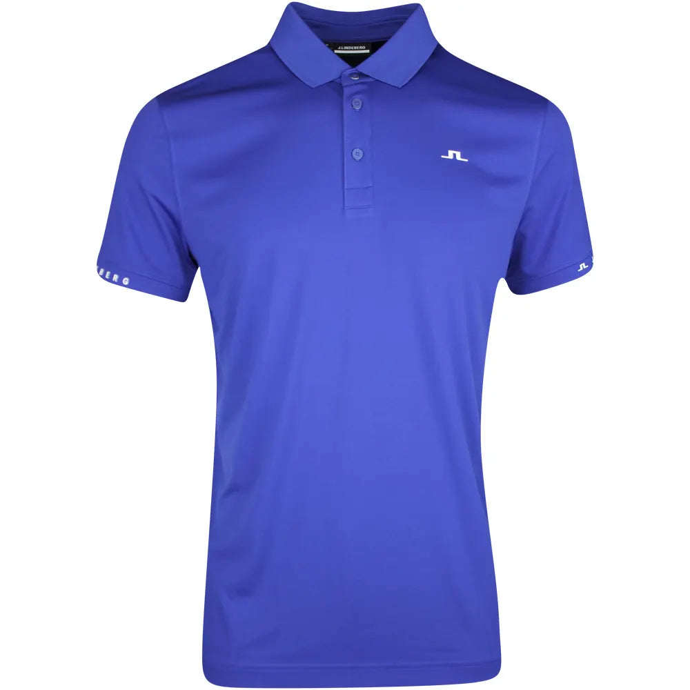 J.Lindeberg Men's Guy golf polo with breathable stretch performance fabric and athletic fit for golf and everyday wear
