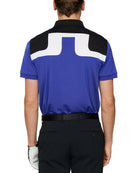 J.Lindeberg Men's Jeff golf polo with breathable stretch performance fabric and athletic fit for golf and everyday wear