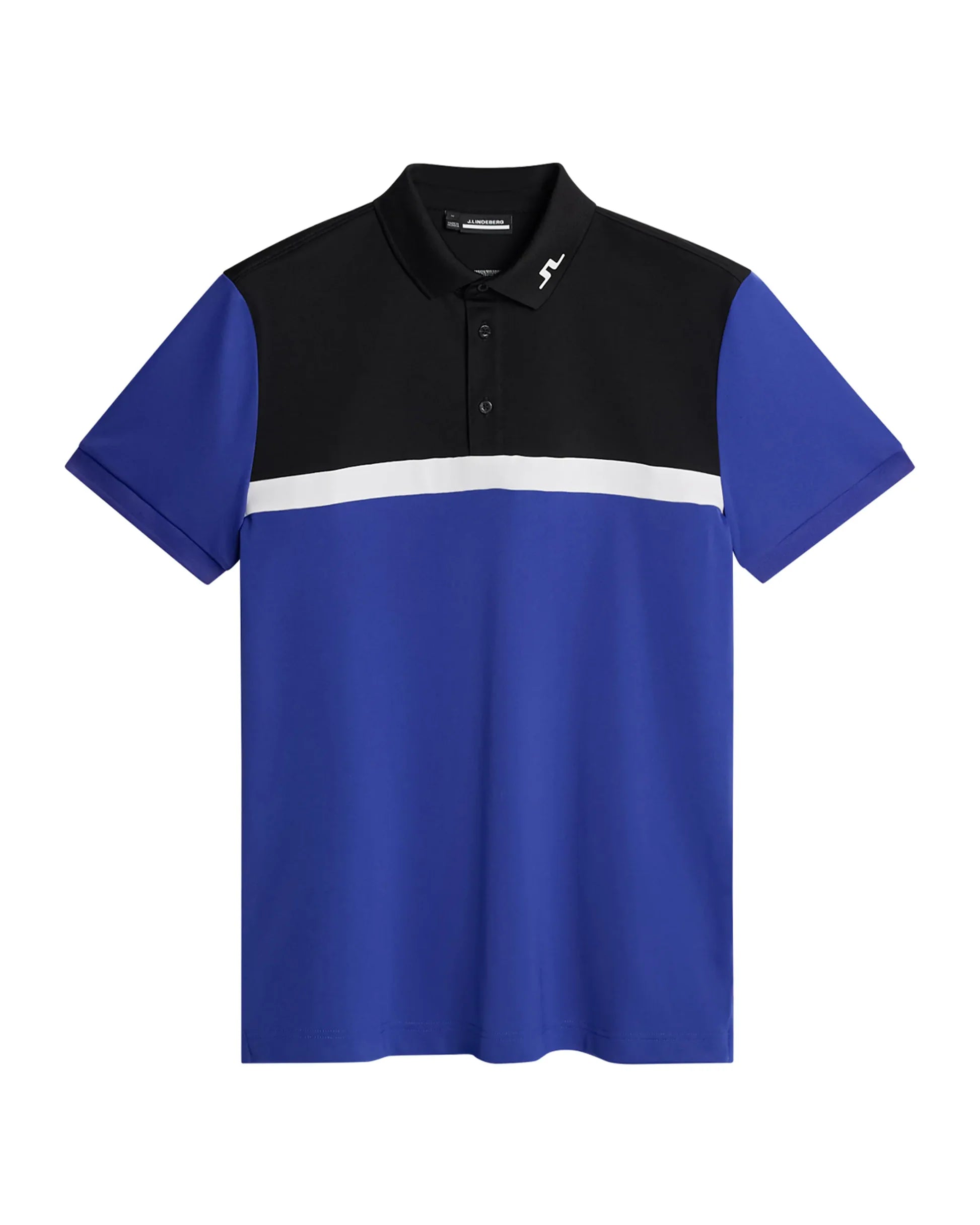 J.Lindeberg Men's Jeff golf polo with breathable stretch performance fabric and athletic fit for golf and everyday wear