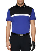 J.Lindeberg Men's Jeff golf polo with breathable stretch performance fabric and athletic fit for golf and everyday wear