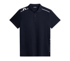 J.Lindeberg Men's Lionel golf polo with breathable stretch performance fabric and athletic fit for golf and everyday wear
